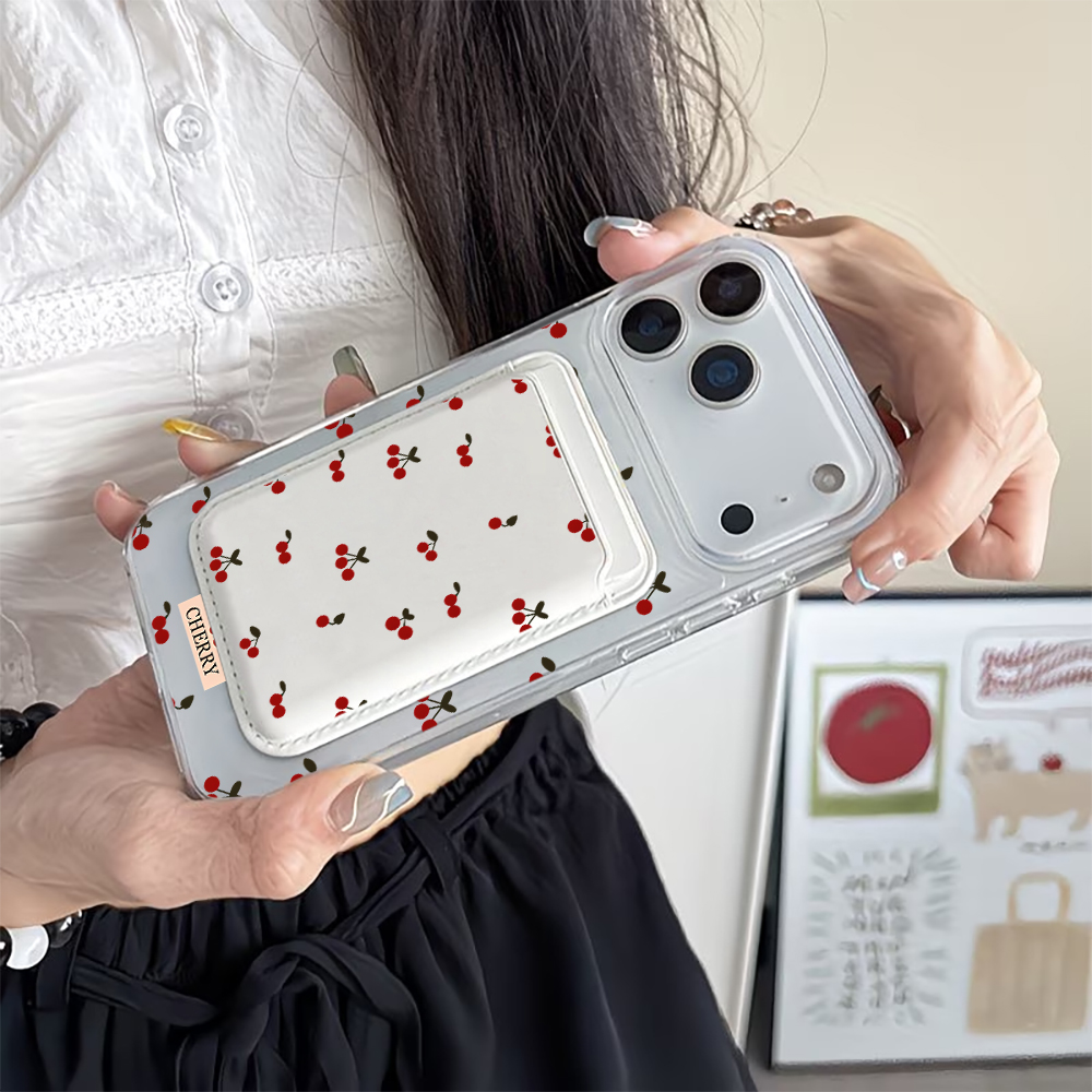 For Magsafe Wallet Magnetic Ca - огляд і ціна Leather Wallet Card Holder Phone Cover