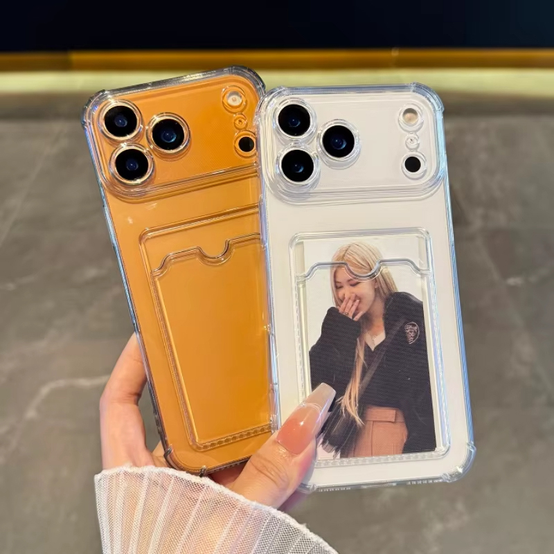 Transparent Card Slot Holder C - огляд і ціна Clear Shockproof Bumper Case