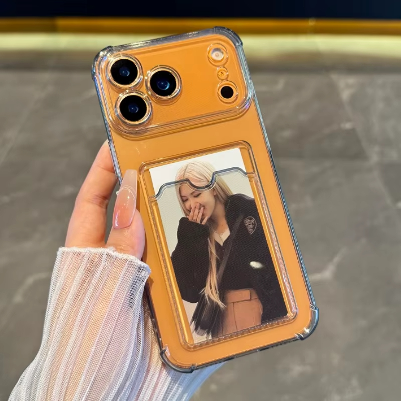 Transparent Card Slot Holder C - огляд і ціна Clear Shockproof Bumper Case