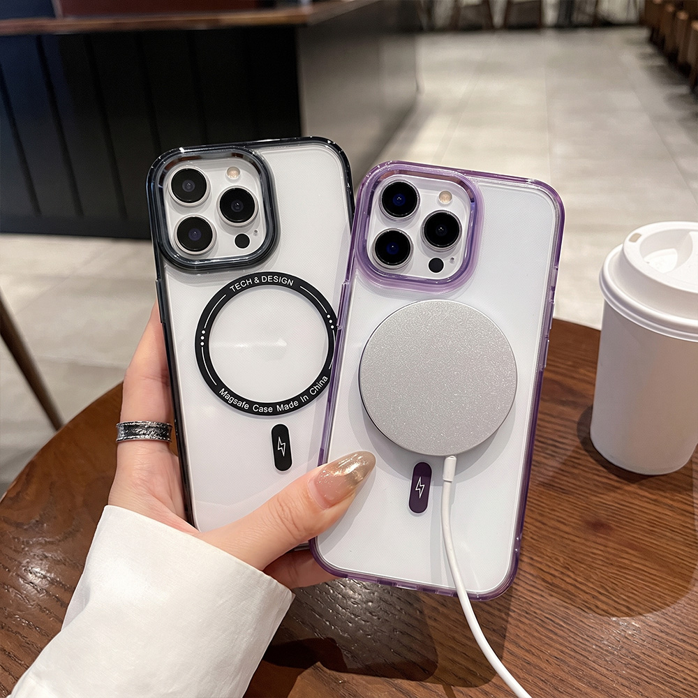 Magnetic Transparent Soft Colo - огляд і ціна Clear Shockproof Bumper Case