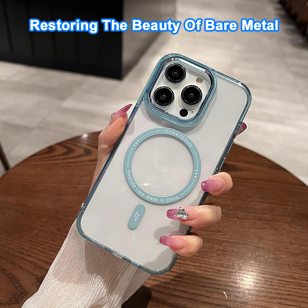 Magnetic Transparent Soft Colo - огляд і ціна Clear Shockproof Bumper Case