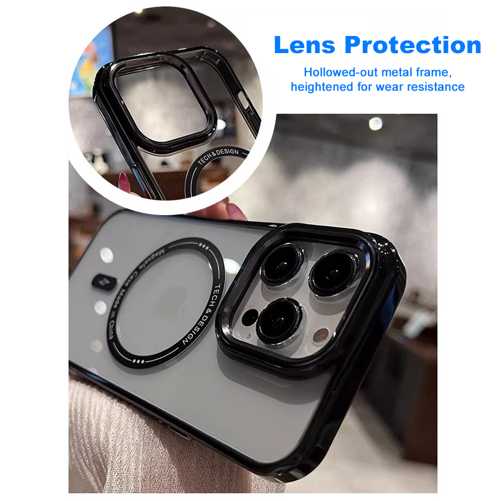 Magnetic Transparent Soft Colo - огляд і ціна Clear Shockproof Bumper Case