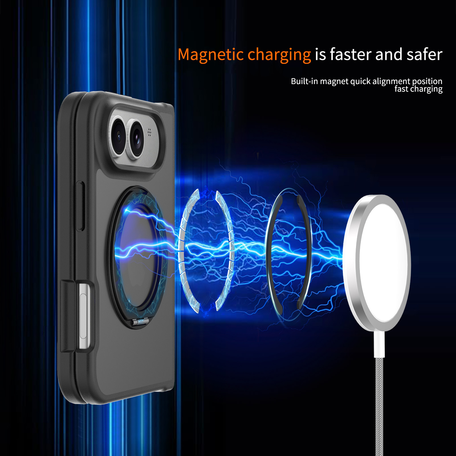 360° Magnetic Bracket Matte Ca - огляд і ціна Matte Hard Pc Back Case
